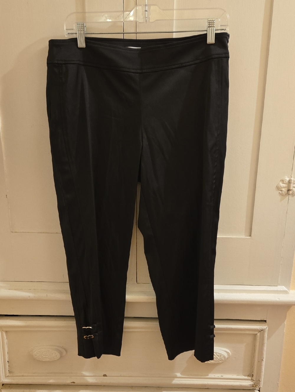 Cache Black Cropped Dress Pants Sz 8